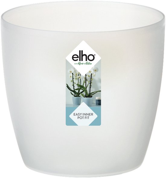 Elho Brussels Diamond Round 16 Lovely Red Vaso Rotondo