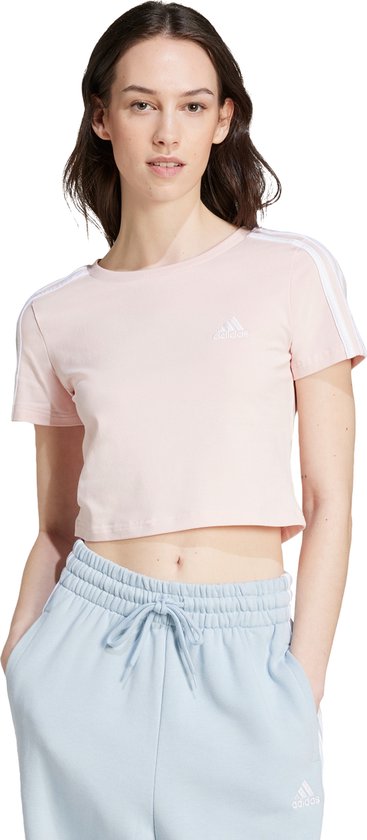 adidas Sportswear Essentials 3-Stripes T-shirt - Dames - Roze- XL