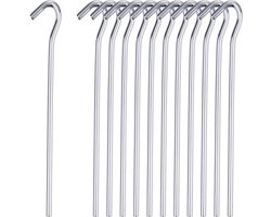 Tentharingen - 30 Stuks - Gegalvaniseerd Staal - Tent spijker - 23 CM Lang - Staal - 5MM Ø