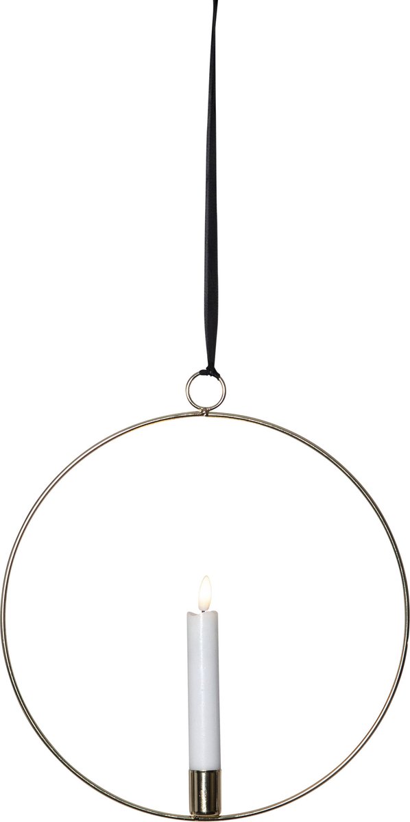 Star Trading LED-lichtkrans 'Flame Ring', goud, 30cm