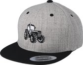 Hatstore- Kids Big Tractor Grey/Black Snapback - Kiddo Cap Cap