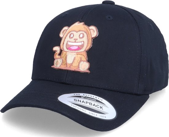 Hatstore- Kids Cool Monkey Black Adjustable - Kiddo Cap Cap