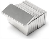 *** 20 stuks - Langwerpige platte neodymium magneetjes - 20 x 10 x 2 mm - van Heble® ***