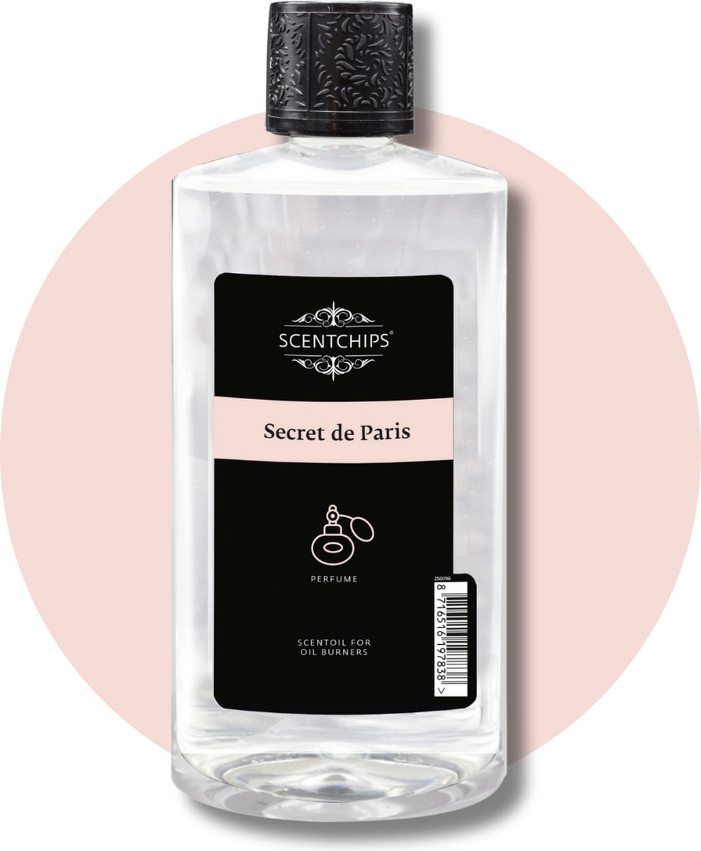 Goedkoopste Scentchips® Secret de Paris - Geurolie Voor Oliebrander - Parfum Olie - Geurolie Voor Lampenolie - Geurlamp Olie - 475ml
