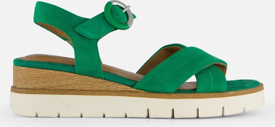 Tamaris Sandalen groen Suede - Dames - Maat 42