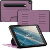Zugu case - iPad 10.2 Gen 7, 8 & 9 (2019/2020/2021) - oersterke luxe flip-over case - volledige 360˚ bescherming – met multifunctionele standaard functie – geschikt voor Apple Pencil - Berry