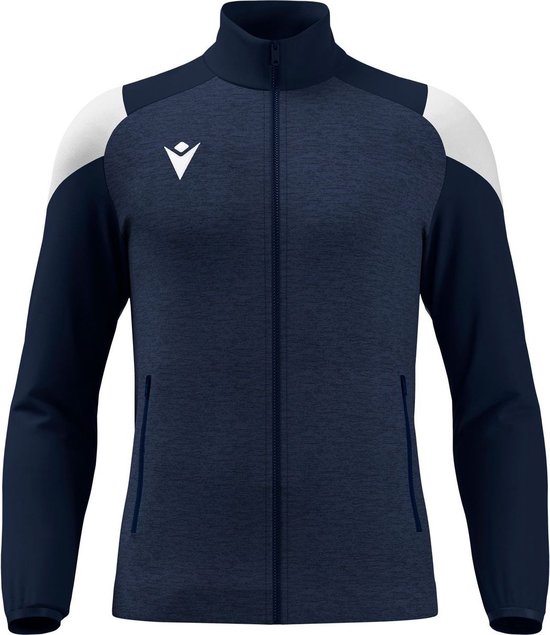 Macron Glory Vanir Top Full Zip Heren - Marine / Wit | Maat: 4XL