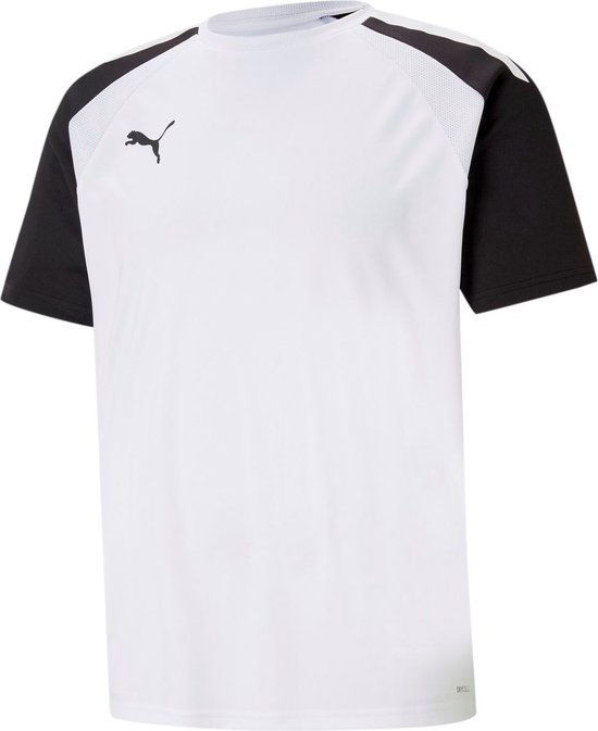 Puma Teampacer Shirt Korte Mouw Heren - Wit / Zwart | Maat: L