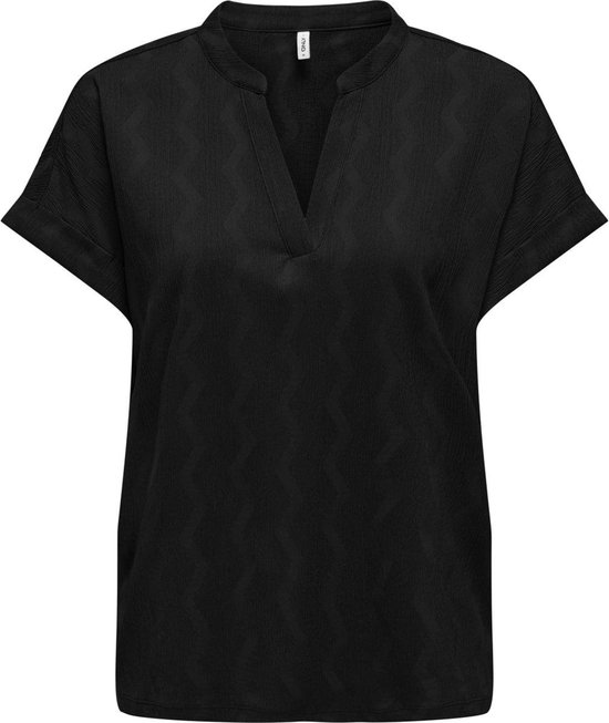 Only T-shirt Onldia S/s V-neck Top Cs Jrs 15320119 Black Dames Maat - L