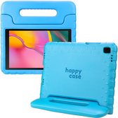 HappyCase Housse de protection pour tablette Kinder compatible avec Samsung Galaxy Tab A 10.1 (2019) | Couverture adaptée aux enfants | Couvercle de protection | Couverture pour enfants | avec poignée et support | Bleu