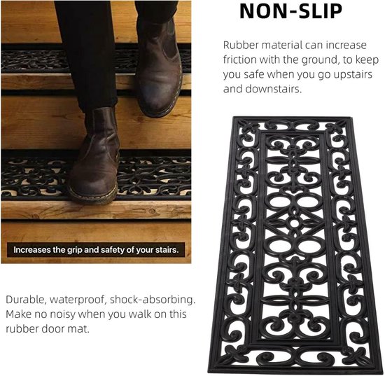 your GEAR Trapmatten, zelfklevend, 76 x 20 cm, 5 stuks, lichtgrijs, antislip traptredematten, wasbaar, antislip traptapijt, op maat te snijden, trapbescherming voor binnen, modern