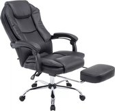 In And OutdoorMatch Deluxe Bureaustoel Geo - Op wielen - Zwart - Ergonomische bureaustoel - Voor volwassenen - Gamestoel Kunstleer - In hoogte verstelbaar