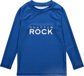 Snapper Rock - UV-rashtop voor kinderen - Lange mouw - UPF50+ - Denim Logo - Marineblauw - maat 14 (149-155cm)