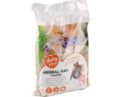 DUVO+ Kruidenhooi Mét Rozenbottel - Voor Knaagdieren & Konijnen - Bevordert De Darmflora - 500g