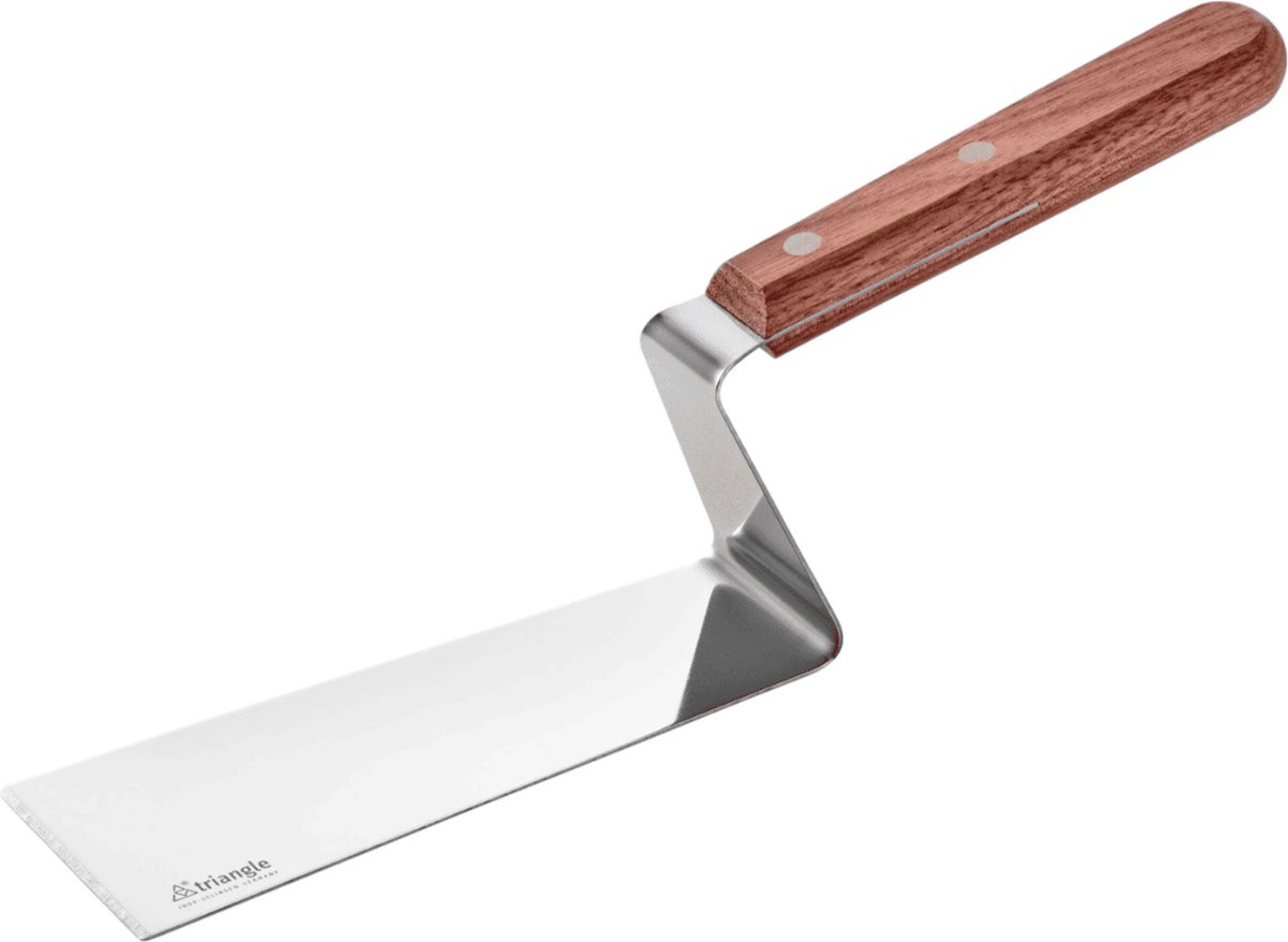 Triangle Dubbele Knik Palet – 15 cm Lemmet – Perfect voor Grill & Bakken
