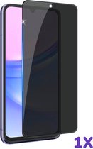 AziLine Privacy Glas Geschikt voor Samsung Galaxy A55 - AziLine Ultieme Privacy Schermbescherming - Privacy Premium Glas - Edge to Edge - Hoge Kwaliteit