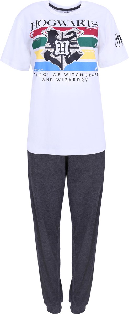 Witte en grijze HOGWARTS Harry Potter-pyjama voor heren
