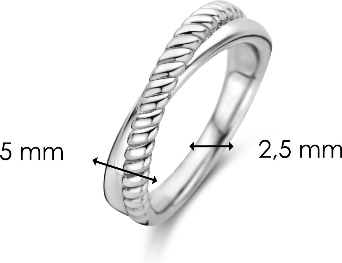 TI SENTO Dames Ring - 925 zilver - Zilver - Maat 16.50 mm / maat 52 - 1953ST