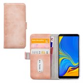 Mobilize Elite Gelly Telefoonhoesje geschikt voor Samsung Galaxy A7 (2018) Hoesje Bookcase Portemonnee - Soft Pink