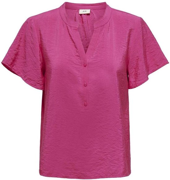 Jacqueline de Yong T-shirt Jdysoul Life S/s Top Wvn Dia 15317404 Fuchsia Purple Dames Maat - S