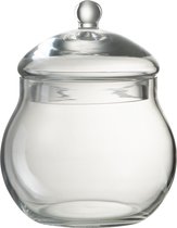 J-Line Pot A Provision Couvercle Boule Verre Transparent Small
