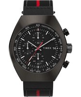 Timex Legacy Tonneau Chrono TW2W50200 Horloge - Textiel - Zwart - Ø 42 mm