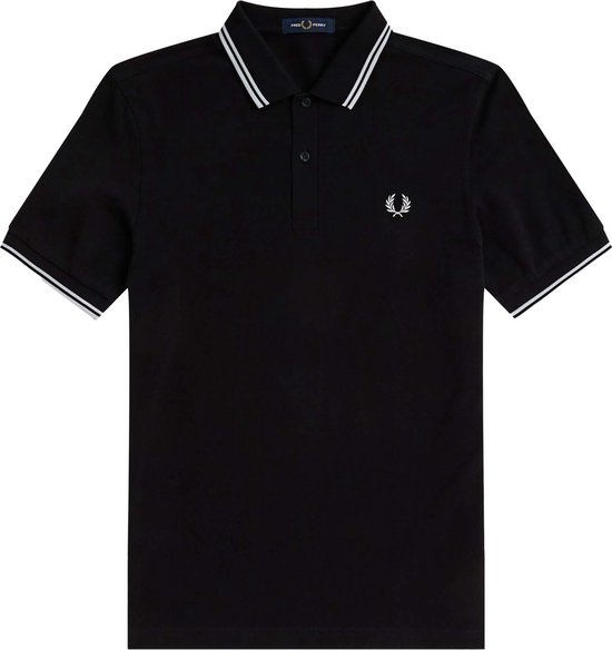 Fred Perry Twin tipped fred perry shirt - black ecru