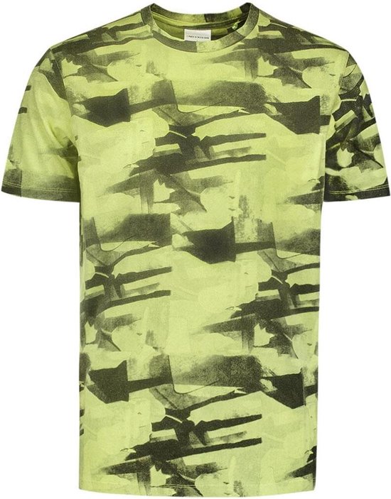 NO-EXCESS T-shirt T Shirt Met Print 24350430 056 Lime Mannen Maat - 3XL