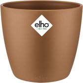 Elho Brussels Rond Mini 10.5 - Pot De Fleurs pour Intérieur - Ø 11.0 x H 9.7 cm - Or