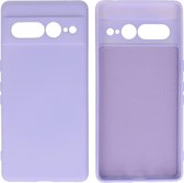 Hoesje Geschikt voor de Google Pixel 7 Pro - Fashion Backcover Hoesje - Colorful Telefoonhoesje - Paars