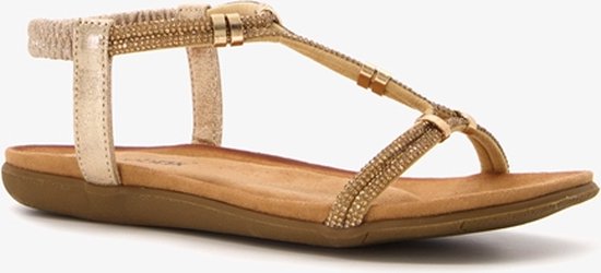 Blue Box dames sandalen met glitters goud - Maat 37