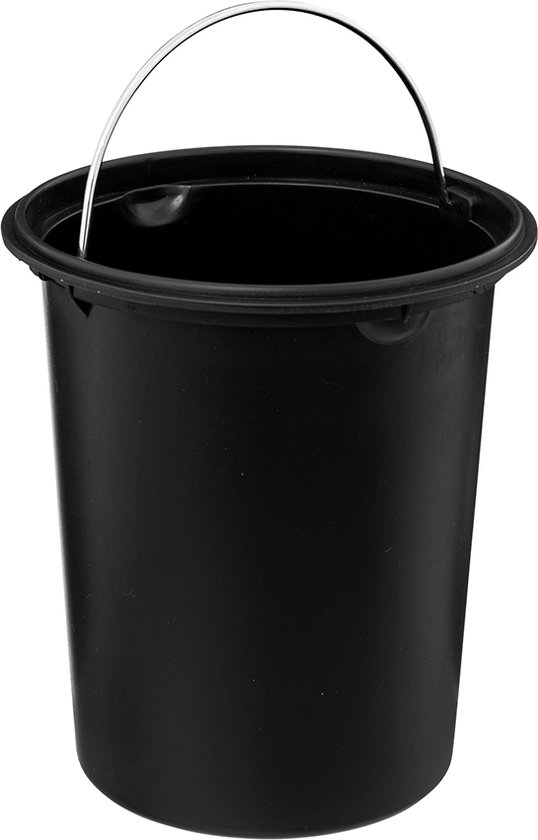 Poubelle métal soft close 3L "Colorama" noir