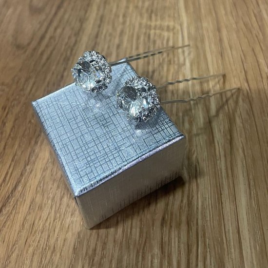 PaCaZa - Hairpins - Grote Kristal & Diamantjes - 5 stuks - Luxe & Elegante Haarsieraden