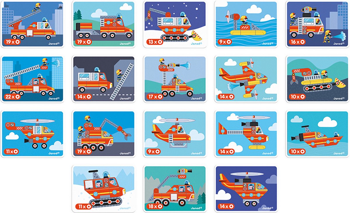 Janod - Magnetibook - Brandweer — afbeelding 11