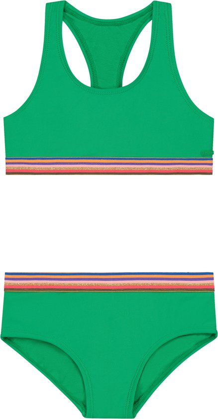 Shiwi Bikini set CHARLIE RACERBACK SET - HIPSTER - tropic green - 122/128