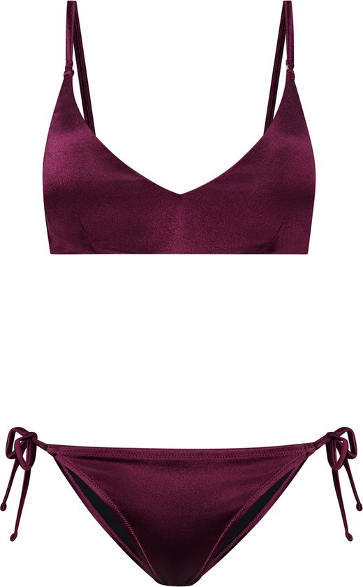 Shiwi Bikini set LOU SCOOP SET - shiny purple - 36