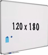 Whiteboard Arthur - Emaille staal - wit - Magnetisch - 120x180cm