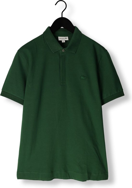 Lacoste Regular Fit Piqué Polo Heren - donkergroen - maat L