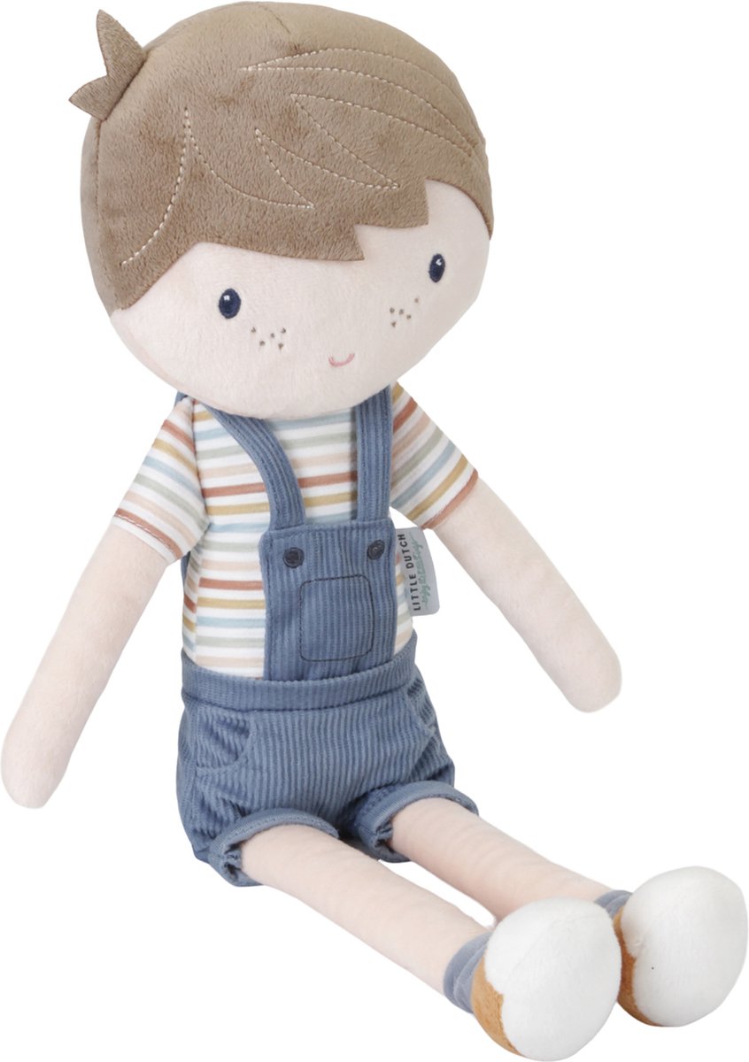 Little Dutch Vintage Sunny Stripes Knuffelpop - Jim - 50 cm — afbeelding 4