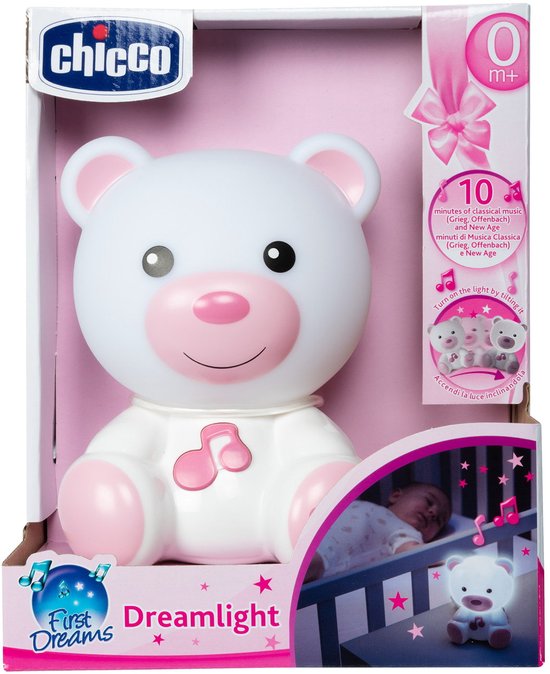 Chicco Dreamlight Muzikaal Nachtlampje Roze - Projector Beertje met Muziek (0M+) van Chicco — afbeelding 5