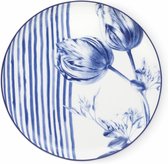 Heinen Delfts Blauw | Dinerbord Tulp & Strepen | Ø 26 cm