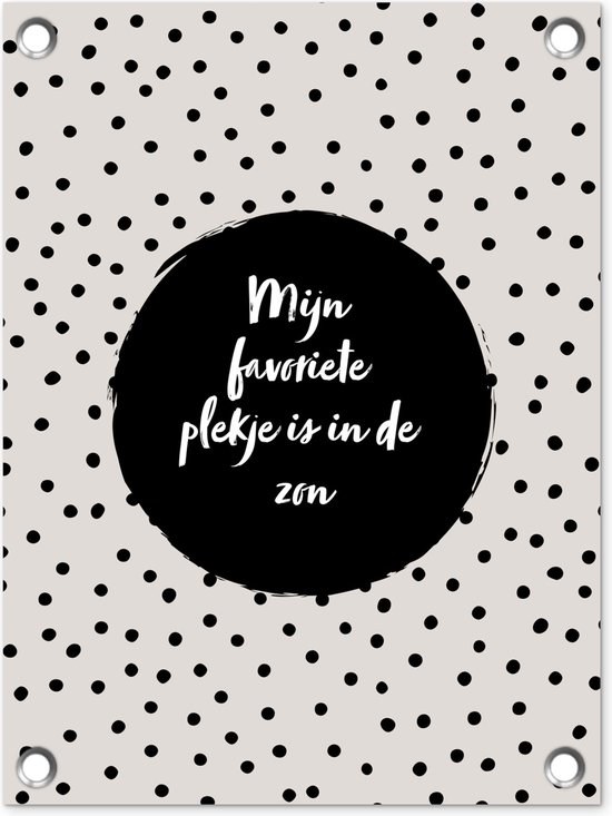 Wandcirkel - Muurcirkel - Mijn Favoriete Plekje Is Heel Dicht Bij Jou Spreuken Quotes Aluminium Dibond 60 Cm Binnen En Buiten