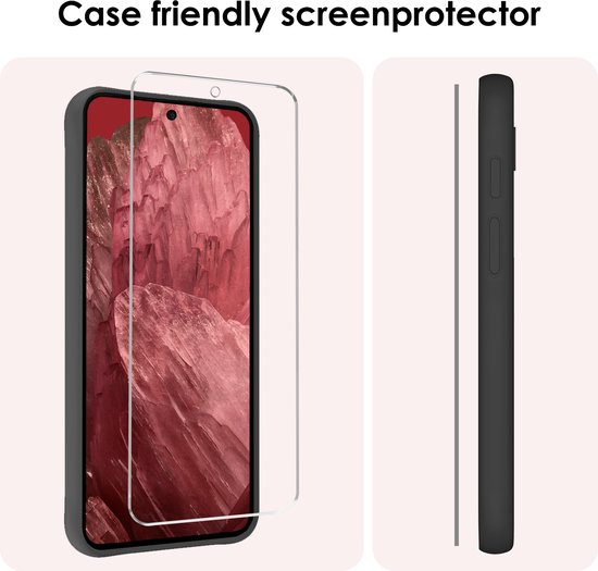 Protecteur d'écran adapté pour Google Pixel 8a Film de protection d'écran en Tempered Glass trempé Glas de protection - 3x