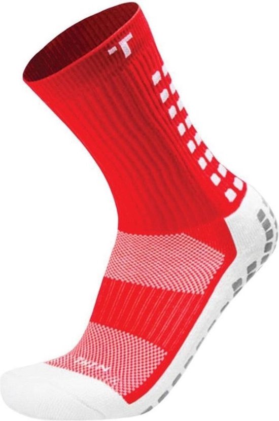 Trusox 3.0 Midcalf Gripsokken - Rood | Maat: 34,5-38,5