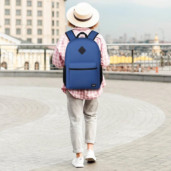 Rugzak Heren De Middelbare School Schooltas Vintage Eenvoudig Groot Trend Zwart V 5835