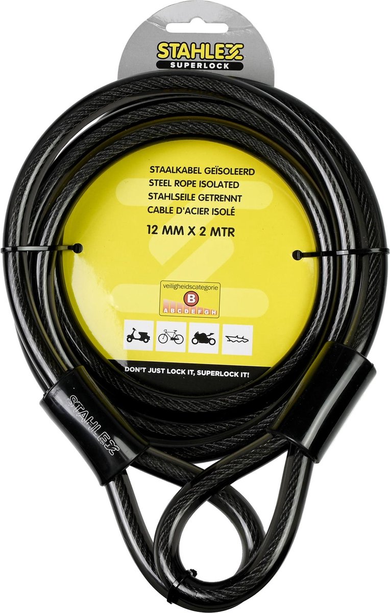 Geplastificeerd kabel met ogen