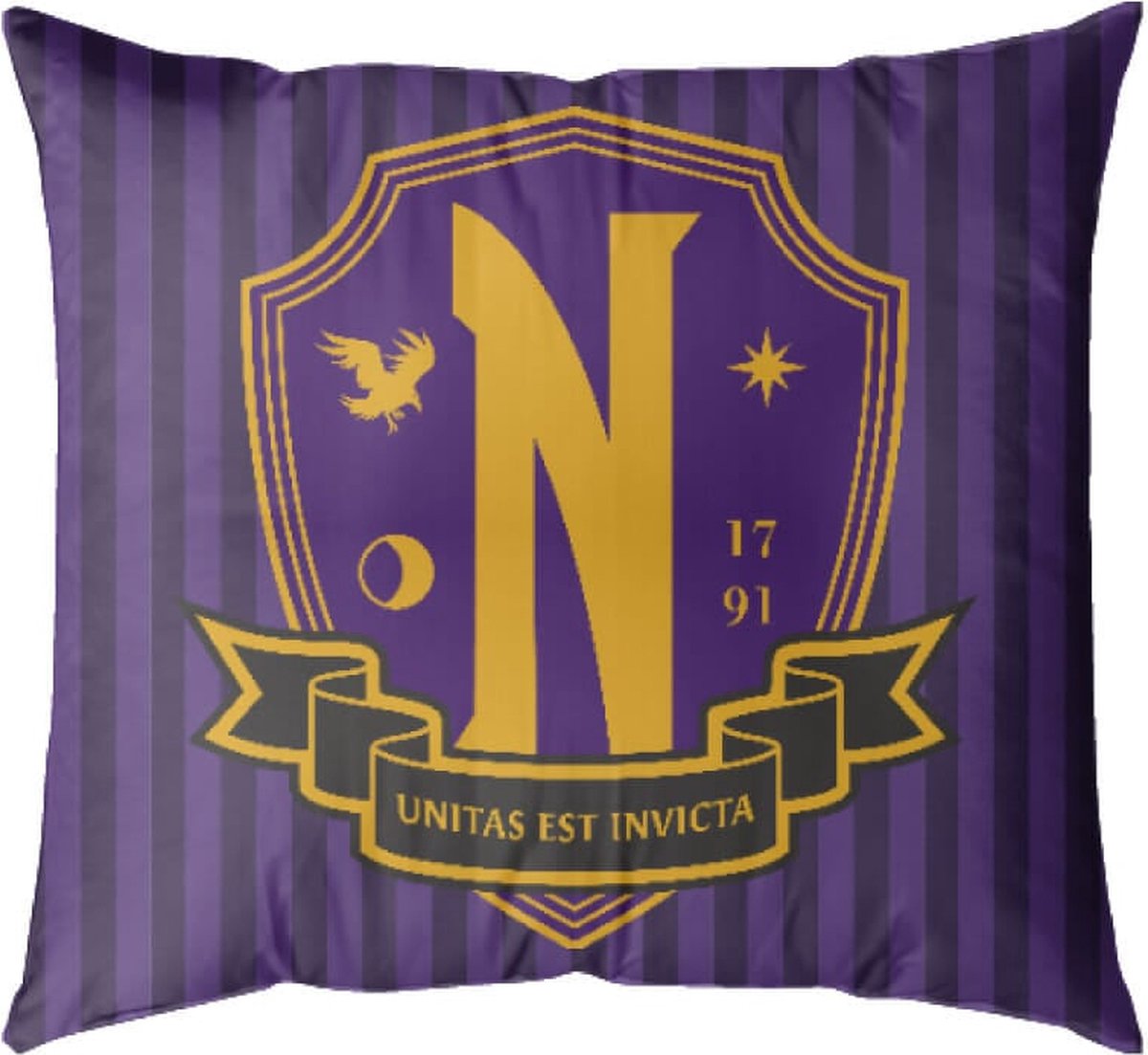 Wednesday - Kussen - Nevermore Academy Logo