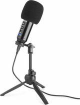Bol.com Studio microfoon - Vonyx CM320B USB microfoon met tafelstandaard - Zwart aanbieding