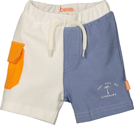B.E.S.S. - Shorts Colorblock White - maat 68
