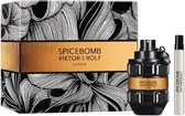 Viktor & Rolf Spicebomb Extreme Giftset - 90 ml d'eau de parfum en spray + 10 ml d'eau de parfum en vaporisateur - coffret cadeau pour homme